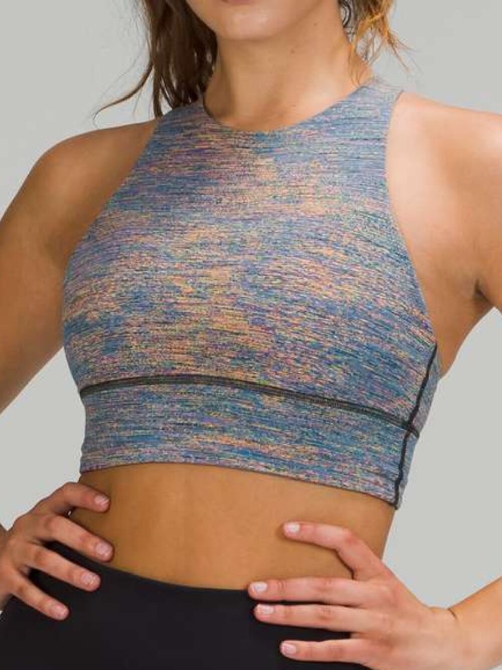 Lululemon Energy Bra High-Neck Longline Spectral Fusion